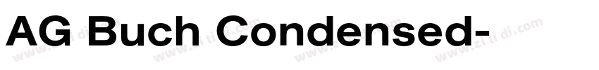AG Buch Condensed字体转换